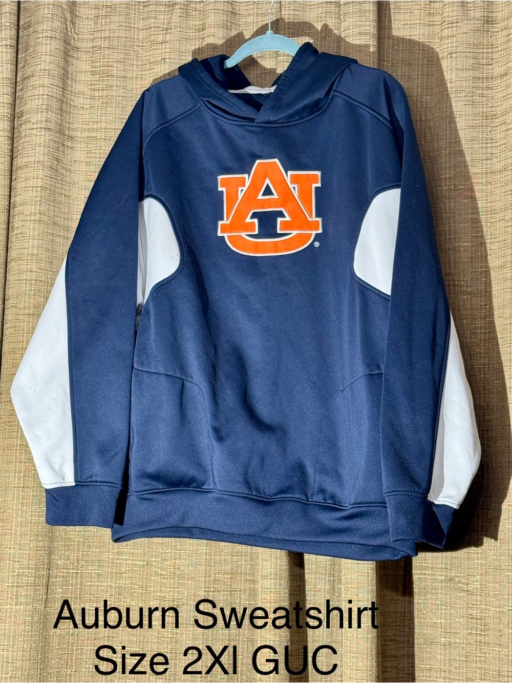 Auburn Men's Navy & White Crewneck Sweatshirt with Logo